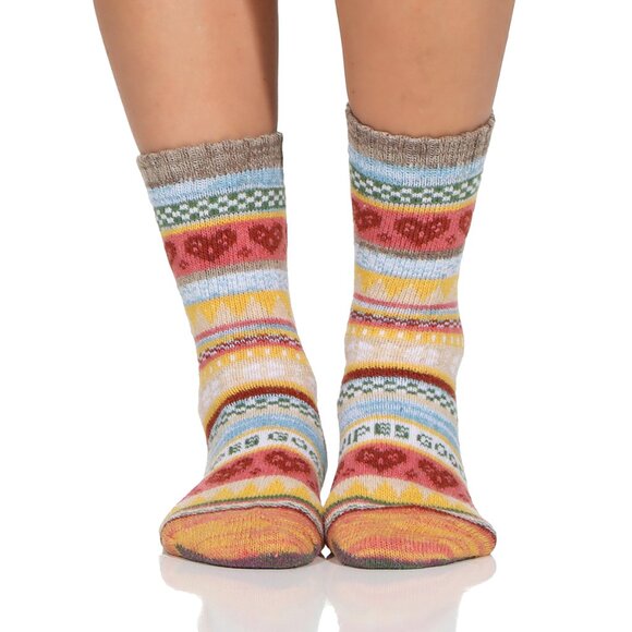 6 Pairs Wollsocken Wool Socks Winter Warm Thermal Women's Size 9-11 - Picture 7 of 12